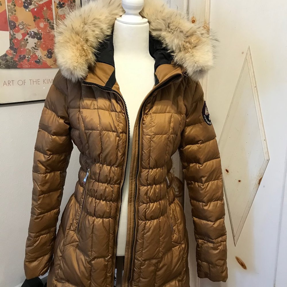 Napapijri Down Coat, NWT, Size L (fits size -12)